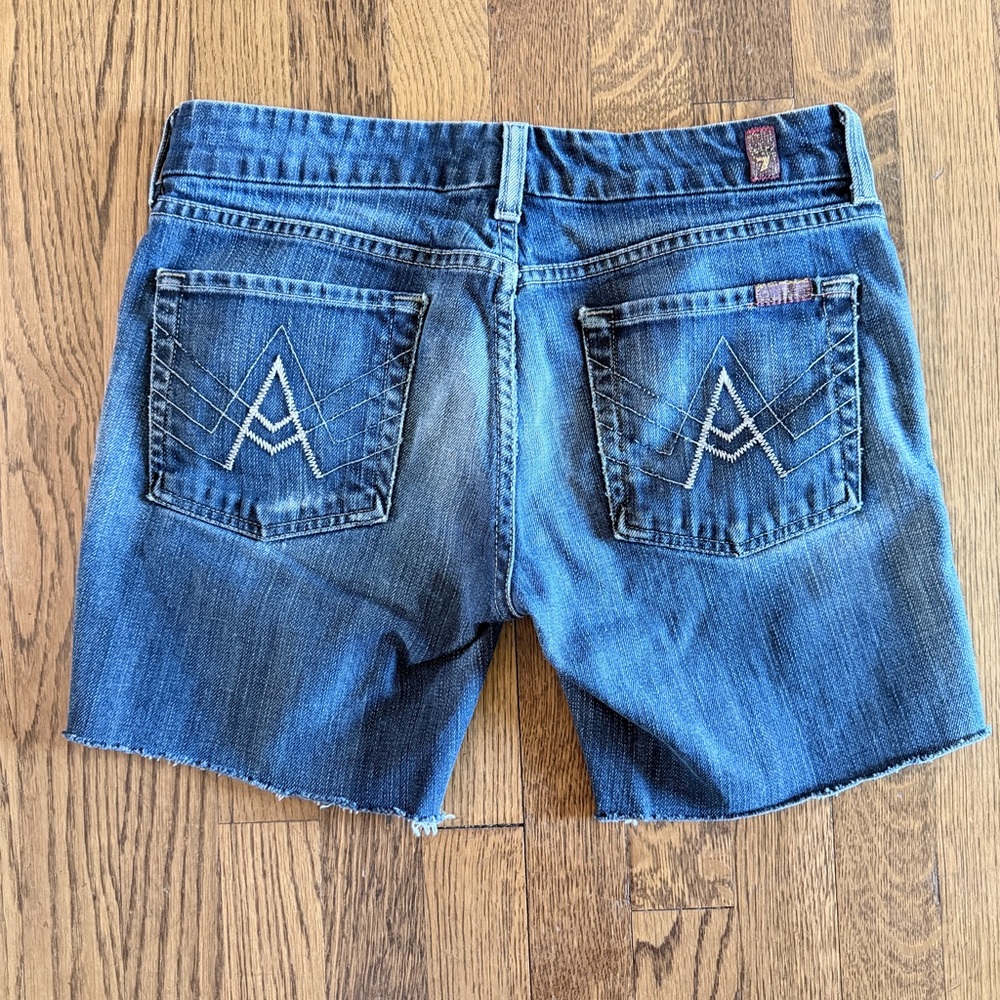 7 for all Mankind denim Jean shorts A pocket size 29 Small Medium